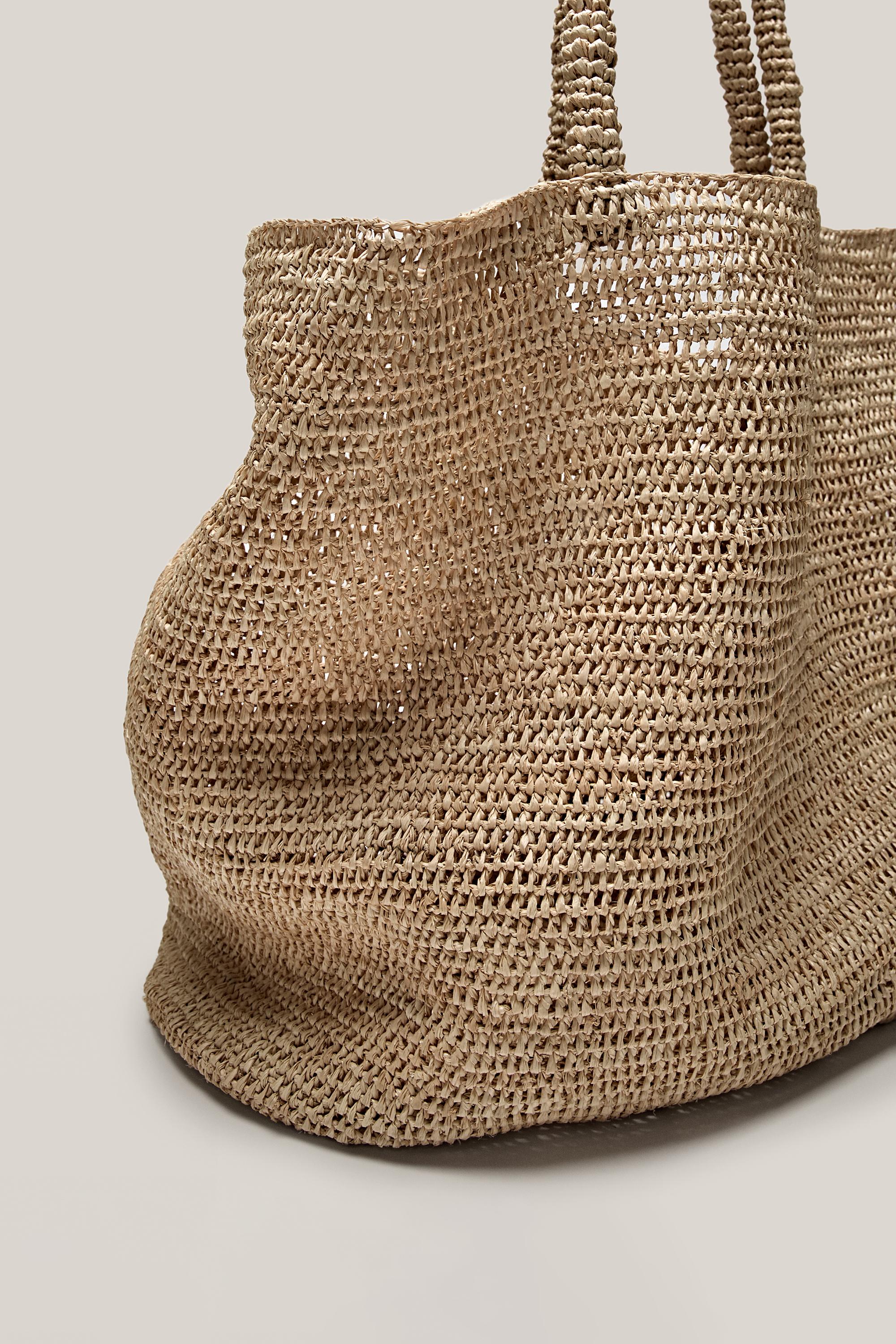 Maxi tote bag 100% raphia - ÉDITION LIMITÉE